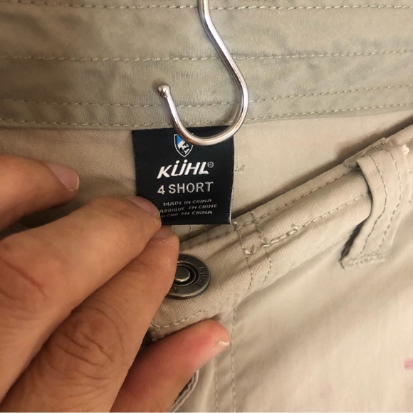 KUHL Spire Tan Roll Up Convertible Pants - wear as Capris or Long Pants Sz: 4 - Picture 13 of 15